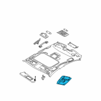 OEM BMW 335is Switch Unit Roof Diagram - 61-31-9-225-501