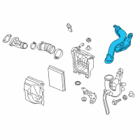 OEM 2017 Nissan Sentra Air Duct Diagram - 16554-3ZM0B