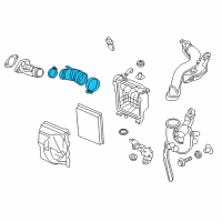 OEM 2017 Nissan Juke Air Duct Diagram - 16576-3YM0B