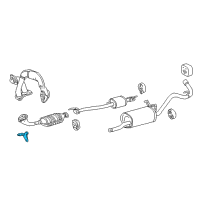 OEM 2000 Toyota Tundra Bracket, Exhaust Pipe Support Diagram - 17571-07050