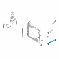 OEM Kia Borrego Hose-Radiator Upper Diagram - 254112J100