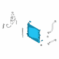 OEM 2009 Kia Borrego Radiator Assembly Diagram - 253102J100
