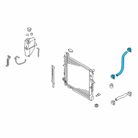 OEM 2009 Kia Borrego Hose-Radiator Lower Diagram - 254122J100