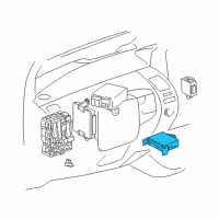 OEM Toyota Prius Control Module Diagram - 89650-47102