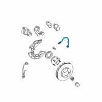 OEM 2004 Ford Mustang Brake Hose Diagram - 3R3Z-2078-AA