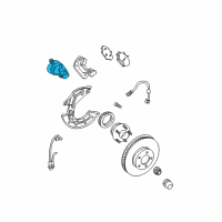 OEM 2004 Ford Mustang Caliper Diagram - 3R3Z-2B121-AA