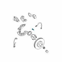 OEM 2004 Ford Mustang Hub Assembly Wheel Bolt Diagram - F4ZZ-1107-B