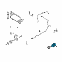 OEM Infiniti I35 A/C Compressor Diagram - 926105Y700