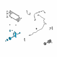 OEM 1997 Nissan Maxima Pulley Assy-Idler, Compressor Diagram - 11925-31U0C