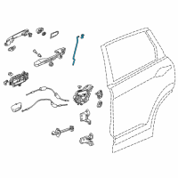 OEM 2012 Honda CR-V Rod Set R RR Door Diagram - 72613-T0A-305