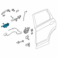 OEM Honda Handle Assembly (Graphite Black) Diagram - 72160-T0G-A11ZA