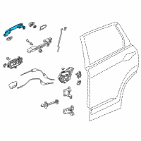 OEM 2014 Honda CR-V Handle, Driver Side (Kona Coffee Metallic) Diagram - 72181-TR0-A11YL