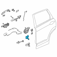 OEM 2016 Honda Fit Hinge, Left Rear Door (Upper) Diagram - 67950-SWA-H11ZZ