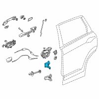 OEM Honda Fit Hinge, Left Rear Door (Upper) Diagram - 67950-SWA-H11ZZ