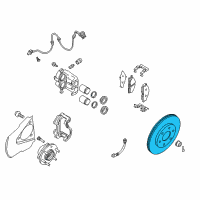 OEM 2008 Infiniti QX56 Rotor Disc Brake Front Diagram - 40206-ZC00B