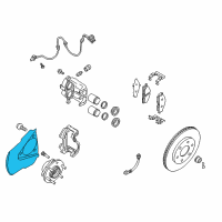 OEM 2009 Infiniti QX56 Brake Dust Shield Diagram - 41150-7S000