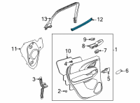 OEM 2021 Chevrolet Trailblazer Belt Weatherstrip Diagram - 42743564