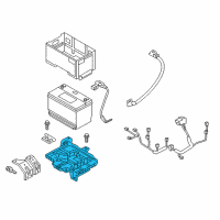 OEM 2017 Hyundai Santa Fe Tray Assembly-Battery Diagram - 37150-2P200