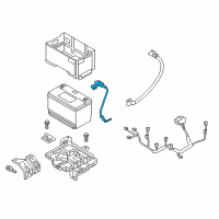 OEM 2016 Hyundai Santa Fe Negative Battery Cable Diagram - 37180-2W000