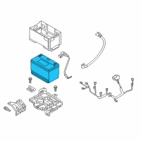 OEM Hyundai Santa Fe Sport Batteries Diagram - 00999F8000