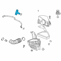 OEM 2014 Chevrolet Silverado 3500 HD Sensor Asm-Mass Airflow Diagram - 23256991