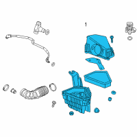 OEM Cadillac CTS Air Cleaner Assembly Diagram - 20880138