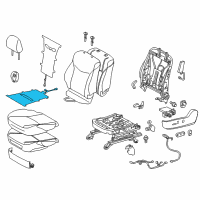 OEM Toyota Prius Plug-In Seat Cushion Heater Diagram - 87510-47090