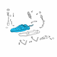 OEM 2011 Lexus LX570 Fuel Tank Sub-Assembly Diagram - 77001-60791