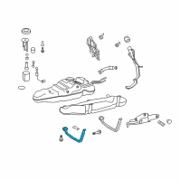 OEM 2015 Toyota Land Cruiser Fuel Tank Mount Strap Diagram - 77601-60310