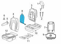 OEM Chrysler Voyager Pad-Seat Back Diagram - 68229495AA