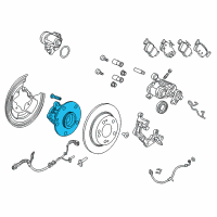 OEM 2018 Honda Civic Bearing Assembly, Rear Hub U Diagram - 42200-TBA-A02