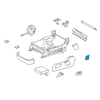 OEM 2011 Lexus LS600h Switch Assy, Power Seat Diagram - 84920-50280-A3