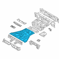 OEM BMW X7 Floor Pan Diagram - 41007947331