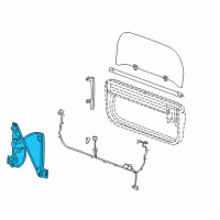 OEM GMC Envoy XUV Window Regulator Diagram - 15112482