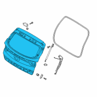 OEM Kia Sportage Panel Assembly-Tail Gate Diagram - 73700D9040