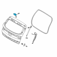 OEM Hyundai Santa Fe Hinge Assembly-Tail Gate Diagram - 79710-D9000