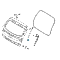 OEM Kia Ball Joint-Hood Lift Diagram - 81163D9100