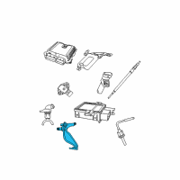 OEM 2009 Jeep Grand Cherokee Sensor-Exhaust Back Pressure Diagram - 68089421AC
