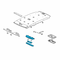 OEM Honda CR-V Light Assembly, Front Map (Clear Gray) Diagram - 34400-SM4-003ZJ