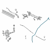 OEM 2020 Toyota Yaris Washer Hose Diagram - 90118-WB084