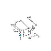 OEM Lexus ES350 STOPPER Sub-Assembly, Rear Diagram - 52204-06010