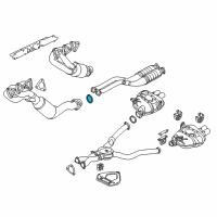 OEM BMW M3 Exhaust Pipe To Manifold Gasket Diagram - 11-62-7-830-668