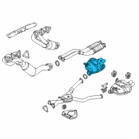 OEM 2007 BMW Z4 Rear Muffler Right Diagram - 18-10-7-836-636