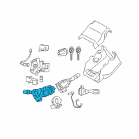 OEM 2010 Toyota RAV4 Headlamp Dimmer Switch Diagram - 84140-07141