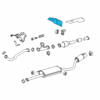 OEM 2017 Toyota Highlander Front Insulator Diagram - 58151-0E030