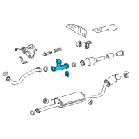 OEM 2016 Toyota Highlander Intermediate Pipe Diagram - 17403-0P150