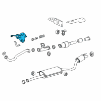 OEM 2016 Toyota Highlander Front Pipe Upper Support Diagram - 17571-0P160