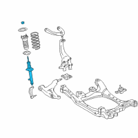 OEM 2013 Lexus IS350 Absorber Assy, Shock, Front RH Diagram - 48510-80259