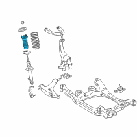 OEM 2007 Lexus IS250 Suspension Strut Mount Diagram - 48680-53041