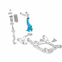 OEM 2012 Lexus IS250 Knuckle, Steering, LH Diagram - 43202-53020